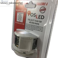 12m, İskele sancak pupa, 3'lü Seyir feneri, LED, Beyaz