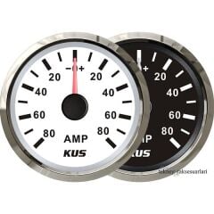 KUS Ampermetre ,12 / 24V  52mm, Şöntlü