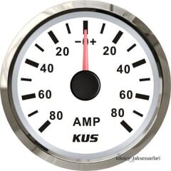 KUS Ampermetre ,12 / 24V  52mm, Şöntlü