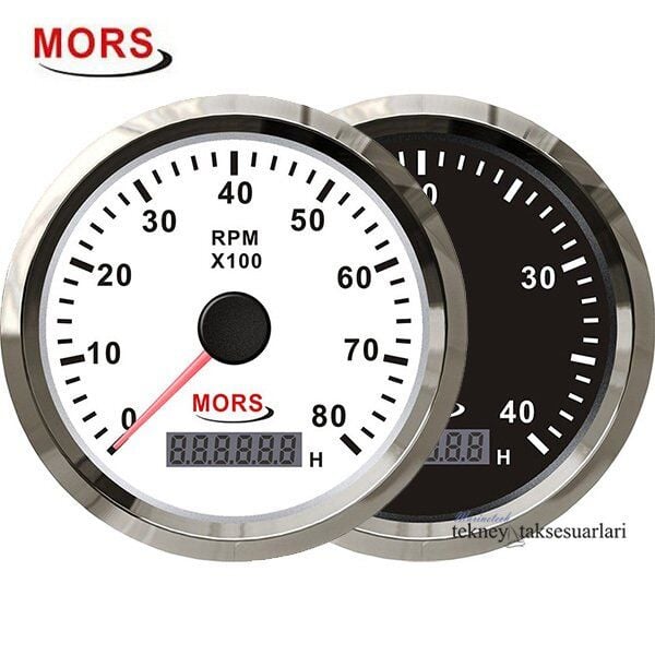 MORS Devir Göstergesi 12V/24V   4000,6000,8000RPM