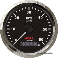MORS Devir Göstergesi 12V/24V   4000,6000,8000RPM