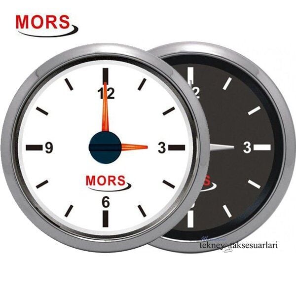 MORS Zaman Saati Göstergesi,12V/24V 55mm