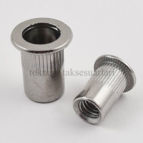 Paslanmaz Flanşlı Perçin Somunu, Çeşitleri DIN9315