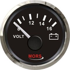 MORS Voltmetre Göstergesi,12V/24V 55mm