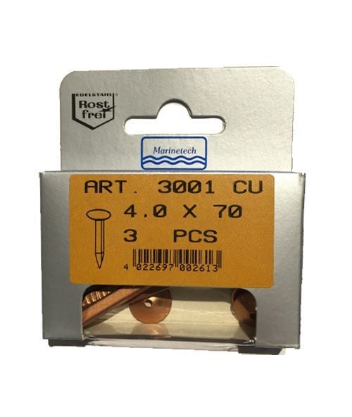 4 x 70 Bakır Çivi / Pullu 3 Adet