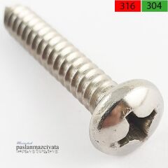 2,9mm Paslanmaz YSB Saç Vidası Çeşitleri DIN7981